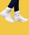 Shoecide Sbo0600 Bağcıklı Beyaz Boksör Unisex Spor Postal Bot
