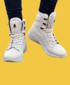 Shoecide Sbo0600 Bağcıklı Beyaz Boksör Unisex Spor Postal Bot