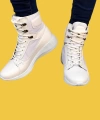 Shoecide Sbo0600 Bağcıklı Beyaz Boksör Unisex Spor Postal Bot