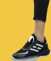 Shoecide Sbo0650 Tarz Sneakers Yüksek Taban Siyah Beyaz Erkek Spor Ayakkabısı
