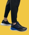 Shoecide Sbo0650 Tarz Sneakers Yüksek Taban Siyah Mavi Erkek Spor Ayakkabısı