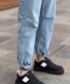 Shoecide Sbo0804 Boa Yüksek Siyah Taban Beyaz Detaylı Bağcıklı Erkek Ayakkabı