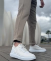 Shoecide Sbo0812 Özel Örme Triko Tarz Beyaz Renk Spor Ayakkabı