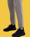 Shoecide Sbo0812 Özel Örme Triko Tarz Siyah Renk Siyah Taban Spor Ayakkabı