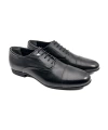 Shoecide Selanik Siyah Hakiki Deri Erkek Klasik Ayakkabı