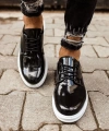 Shoecide Sho003 Bağcıklı Rahat Taban Rbt Pelle Verniciata Classica Erkek Klasik Ayakkabı Sıyah