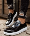 Shoecide Sho003 Bağcıklı Rahat Taban Rbt Pelle Verniciata Classica Erkek Klasik Ayakkabı Sıyah