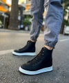 Shoecide Sho055 Bağcıklı Yüksek Taban Cbt Between Erkek Spor Bot Sıyah