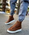 Shoecide Sho055 Bağcıklı Yüksek Taban Cbt Between Erkek Spor Bot Taba