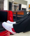 Shoecide Sho075 Bağcıklı Yüksek Taban Cbt Signature Erkek Ayakkabı Beyaz/kırmızı