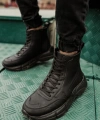 Shoecide Sho077 - St Erkek Spor Bot Sıyah