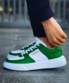 Shoecide Sho087 - Fbt Kenton Erkek Ayakkabı Beyaz/yesıl