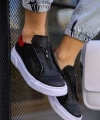 Shoecide Sho092 Gbt Zip Style Erkek Ayakkabı Sıyah/kırmızı