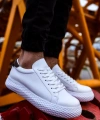 Shoecide Sho107 - Cbt Felibord Erkek Ayakkabı Beyaz / Hakı
