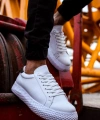 Shoecide Sho107 - Cbt Felibord Erkek Ayakkabı Beyaz / Hakı