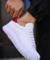 Shoecide Sho107 Bağcıklı Tasarım Yüksek Taban Cbt Felibord Erkek Ayakkabı Beyaz/kırmızı