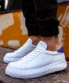 Shoecide Sho107 - Cbt Felibord Erkek Ayakkabı Beyaz / Sax Mavı
