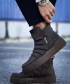 Shoecide Sho113 Fermuarlı Yüksek Taban Crt Swat Erkek Spor Bot Kahve