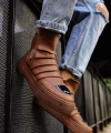 Shoecide Sho113 Fermuarlı Yüksek Taban Crt Swat Erkek Spor Bot Taba