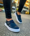 Shoecide Sho147 Cırtlı Yüksek Taban Cbt Dobeny Erkek Ayakkabı Lacıvert