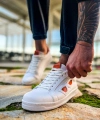 Shoecide Sho151 - Gbt Glasses Erkek Ayakkabı Beyaz - Turuncu