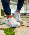 Shoecide Sho151 - Gbt Glasses Erkek Ayakkabı Beyaz - Turuncu