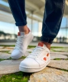 Shoecide Sho151 - Gbt Glasses Erkek Ayakkabı Beyaz - Turuncu