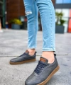 Shoecide Sho157 Bağcıklı Rahat Taban Ckt Retro Erkek Ayakkabı Antrasıt