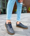 Shoecide Sho157 Bağcıklı Rahat Taban Ckt Retro Erkek Ayakkabı Antrasıt