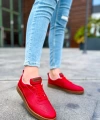 Shoecide Sho157 Bağcıklı Rahat Taban Ckt Retro Erkek Ayakkabı Kırmızı