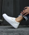 Shoecide Sho163 Bağcıklı Yüksek Taban Cbt Erkek Ayakkabı Beyaz