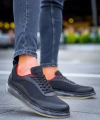 Shoecide Sho181 Rrt İpekyol  Erkek Ayakkabı Sıyah - Kırmızı
