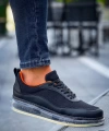 Shoecide Sho181 Rrt İpekyol  Erkek Ayakkabı Sıyah - Turuncu