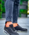Shoecide Sho181 Rrt İpekyol  Erkek Ayakkabı Sıyah - Turuncu