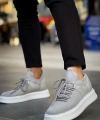 Shoecide Sho2408 Bağcıklı Yüksek Taban Tbt Fusion Erkek Spor Ayakkabı Antrasıt