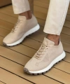 Shoecide Sho2409 - Triko Erkek Ayakkabı Bej
