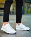 Shoecide Sho2409 - Triko Erkek Ayakkabı Beyaz