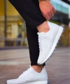 Shoecide Sho2409 - Triko Erkek Ayakkabı Beyaz