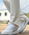 Shoecide Sho2410 Bağcıklı Yüksek Taban Cbt Avax  Erkek Spor Ayakkabı Beyaz