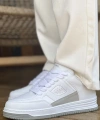 Shoecide Sho2410 Bağcıklı Yüksek Taban Cbt Avax  Erkek Spor Ayakkabı Beyaz