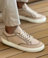 Shoecide Sho2505 - Keten Erkek Ayakkabı Bej/bej