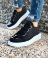Shoecide Sho251 3 Bantlı Ayna Burun Rahat Taban Cbt Mirror Erkek Ayakkabı Sıyah
