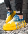 Shoecide Sho254 - Cbt Pittura Erkek Ayakkabı 435 Sarı / Mavı Free