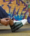 Shoecide Sho254 Bağcıklı Yüksek Taban Özel Tasarım Cbt Pittura Erkek Ayakkabı 437 Beyaz / Yesıl / Sıyah