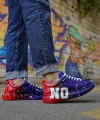Shoecide Sho254 Bağcıklı Yüksek Taban Özel Tasarım Cbt Pittura Erkek Ayakkabı 441 Mavı / Kırmızı Yes