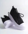Shoecide Sho2601 - Triko Erkek Ayakkabı Sıyah