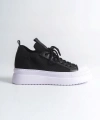 Shoecide Sho2601 - Triko Erkek Ayakkabı Sıyah