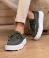 Shoecide Sho2602 - Triko Erkek Ayakkabı Hakı