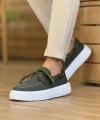 Shoecide Sho2602 - Triko Erkek Ayakkabı Hakı