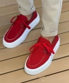 Shoecide Sho2602 - Triko Erkek Ayakkabı Kırmızı